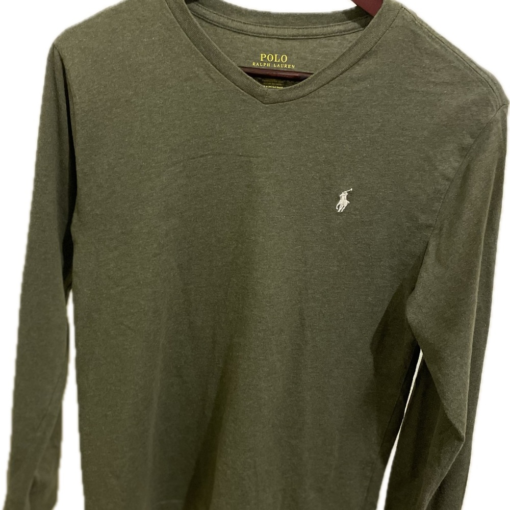 Big Boys Polo Ralph Lauren V-Neck Shirt Size LG